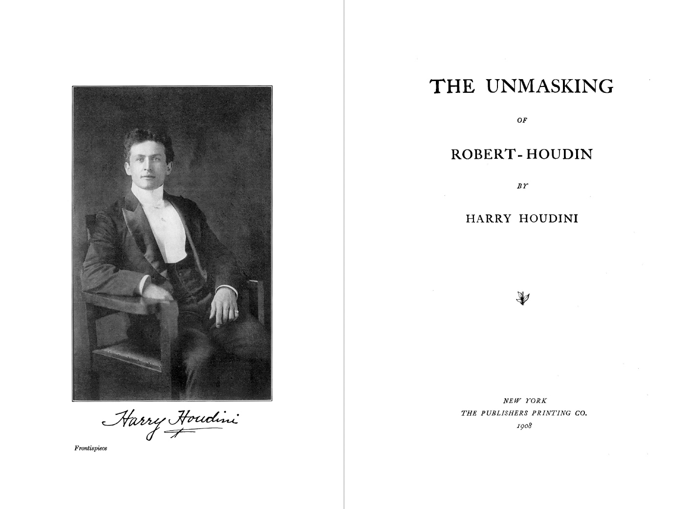 Houdini, The Unmasking of Robert-Houdin